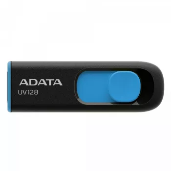 ADATA 64GB DashDrive UV128 USB-muistitikku USB Type-A 3.2 Gen 1 (3.1 Gen 1) musta, sininen