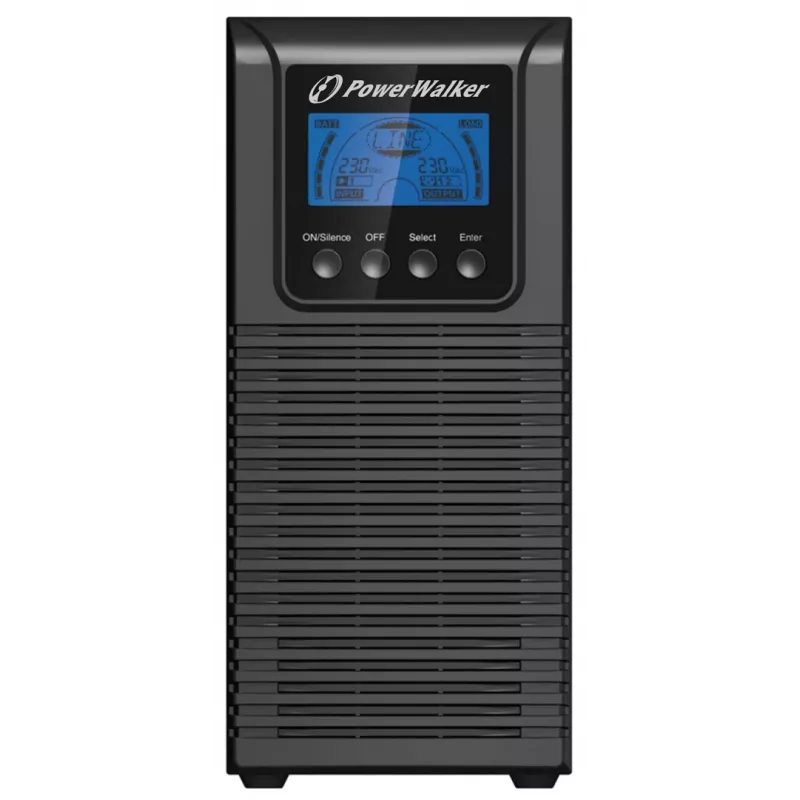 PowerWalker VFI 1000 TGS kaksoismuunnin (Online) 1 kVA 900 W 3 AC-lähtöä
