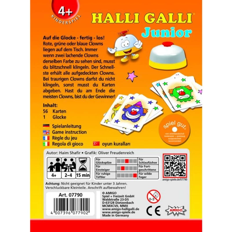 Halli Galli Junior, korttipeli