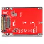 DeLOCK 2,5 tuuman muunnin U.3 SFF-8639 M.2 NVMe Key M 7 mm punainen