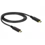 USB-kaapeli DeLOCK 83661 USB 3.2 Gen 2 1 m USB-C musta