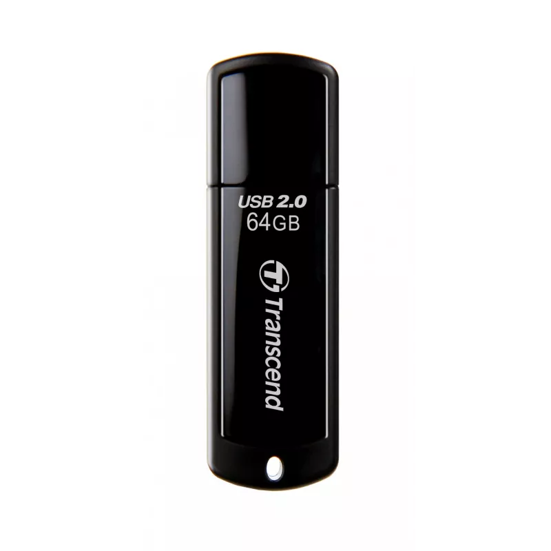 USB-muistitikku Transcend JetFlash 350 64GB, USB 2.0, musta