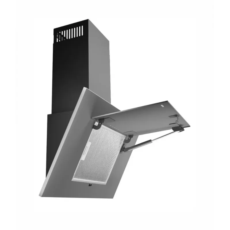 AKPO WK-4 Schwarz 2.0 60 GRAY/Grau GLASS T300 Linear LED/Controller liesituuletin