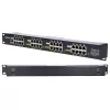 Extralink Gigabit PoE -injektori 16 portti 16x 1000Mb/s RJ45, rack-asennus