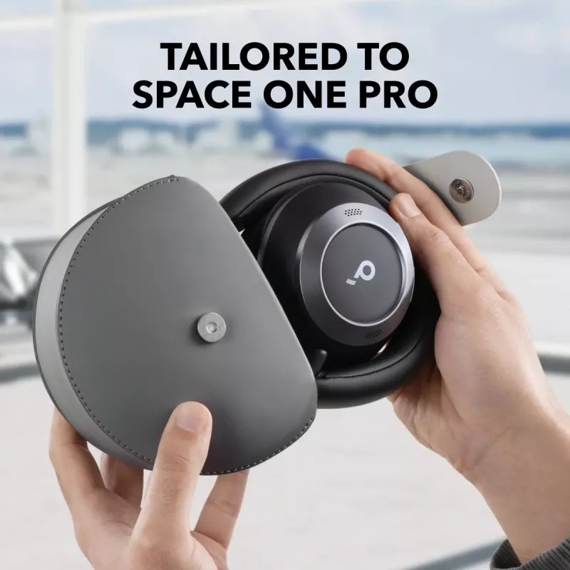 Kuulokkeiden kotelo Anker Soundcore Space One Pro magneettisilla metallinapeilla, harmaa