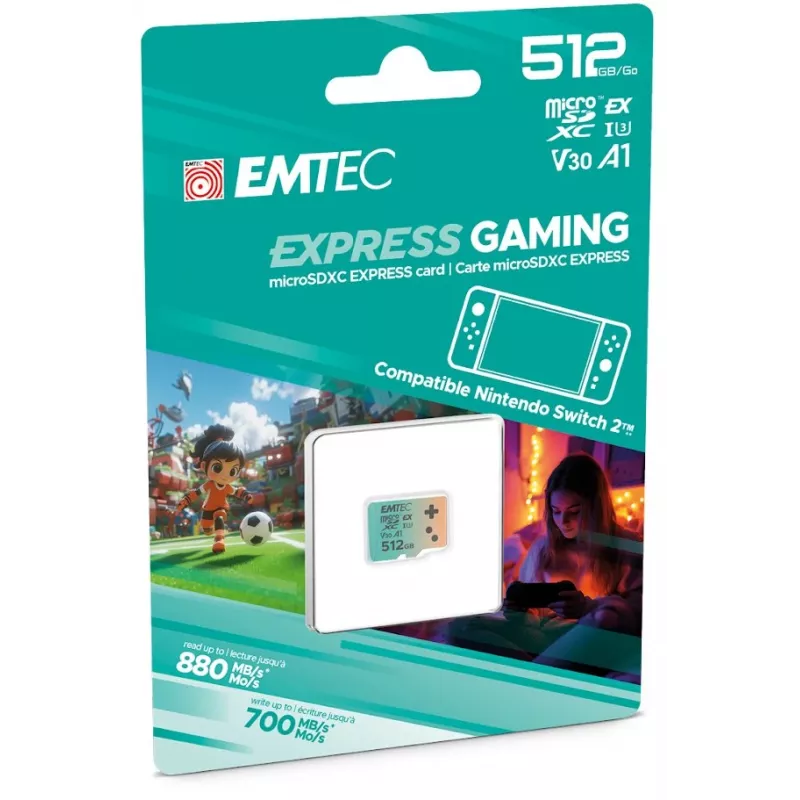 Flash-muisti Emtec 512GB UHS-I U3 V30 A1 EXPRESS Switch 2