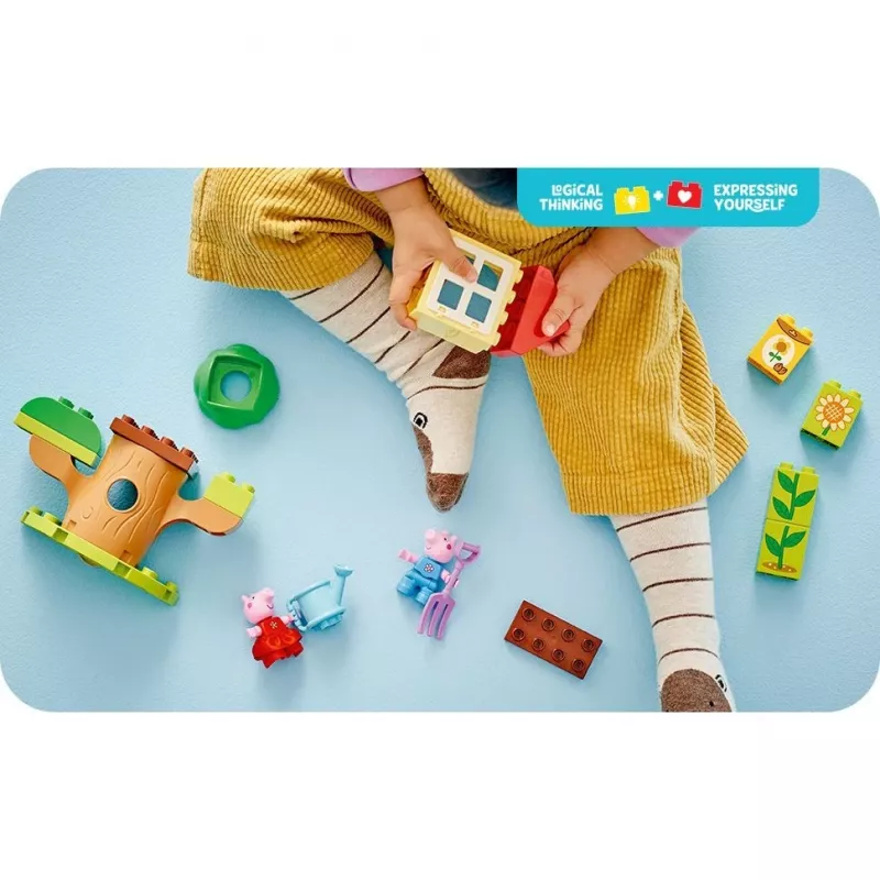 Lego 10431 Duplo Peppa Pig puutarha ja puumaja leikkisetti