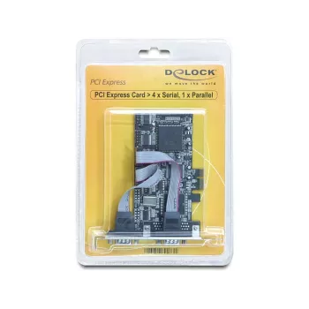PCI Express -kortti DeLOCK 89177 4 x sarjaportti 1 x rinnakkaisportti