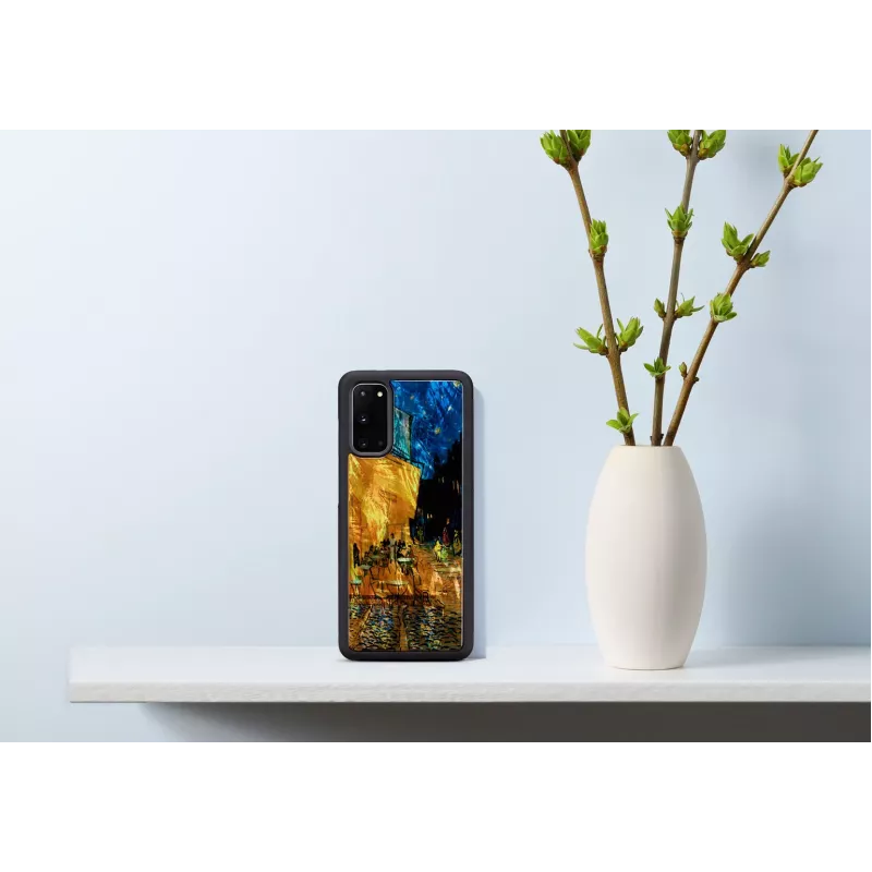 iKins suojakotelo Samsung Galaxy S20:lle – musta, Caféterrasse-muotoilu