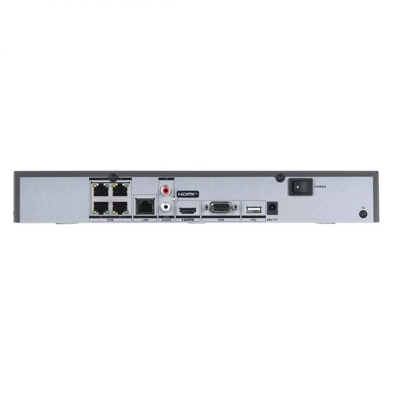 Verkkovideotallennin Hikvision DS-7604NXI-K1/4P 4 kanavaa 4K