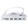 Kannettavan tietokoneen telakka / porttitoistin Satechi ST-UCICHS USB 3.2 Gen 1 Type-C, USB-A-liitännät, SD/MicroSD, hopea