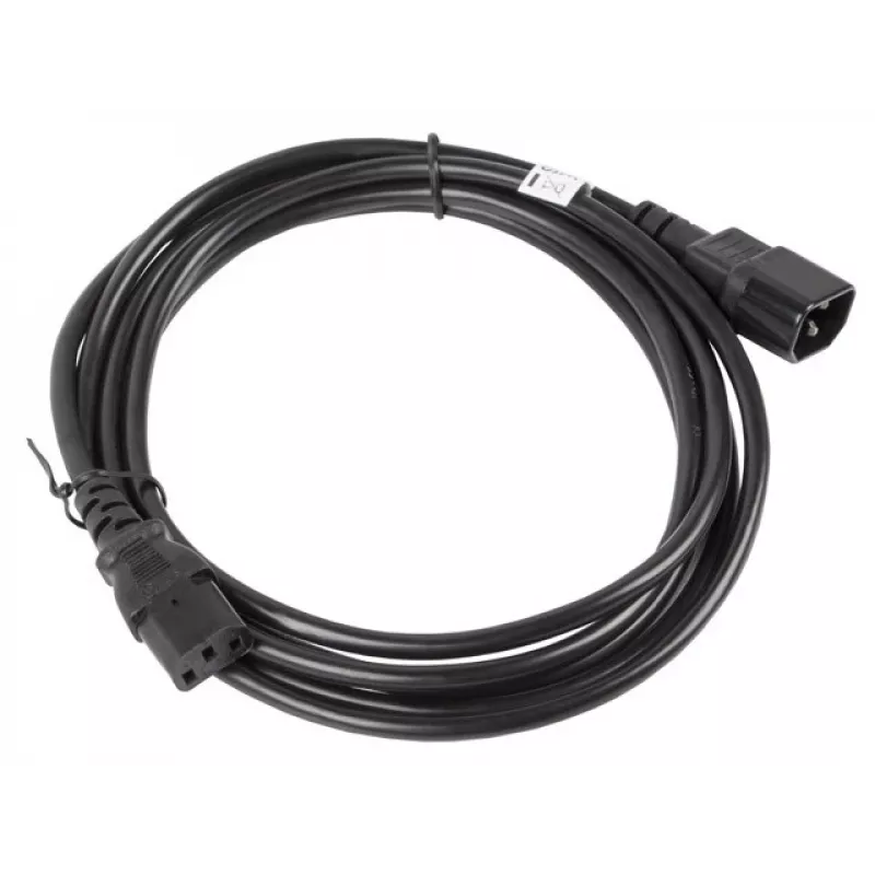 Lanberg CA-C13E-11CC-0030-BK virtakaapeli musta 3 m C13-liitin C14-liitin (CA-C13E-11CC-0030-BK)