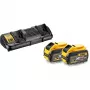DCB132 Flexvolt sarja - 2 x DCB547 18V/54V 9,0Ah akut