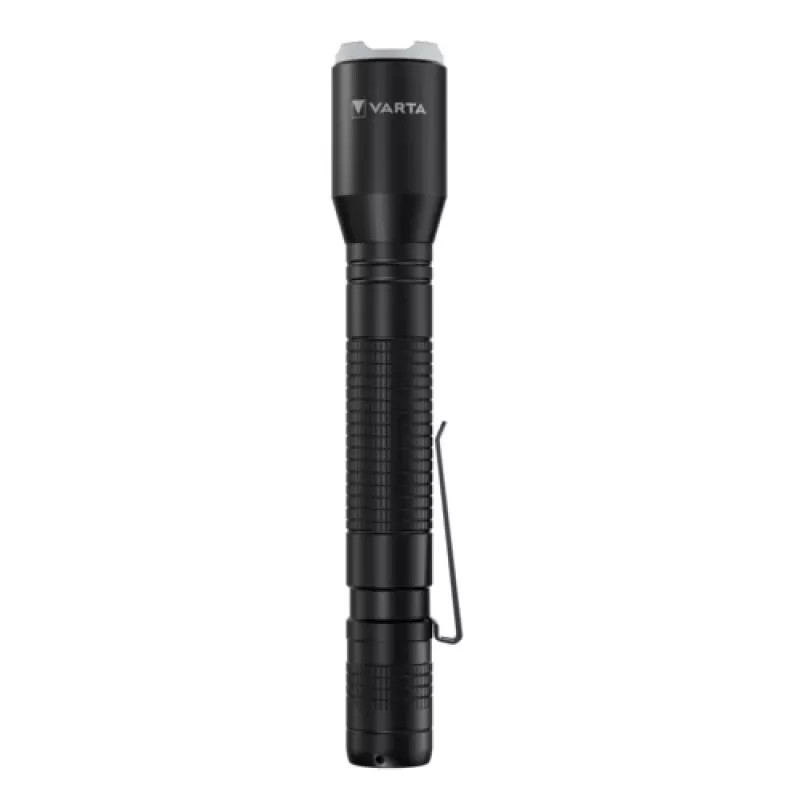 Varta 16607101421 Aluminium Light F20 Pro LED-taskulamppu, 3 valotilaa, musta