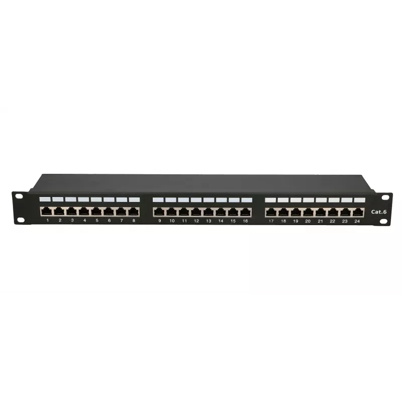 Extralink CAT6 STP V2 | patch-paneeli | 24 porttia
