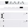 USB- ja PWM-keskitin Lian Li EDGE HUB EG-HUB01W — 4× USB, 6× PWM, valkoinen