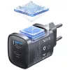 Laturi T66 45W GaN CC290 USB-A + USB-C