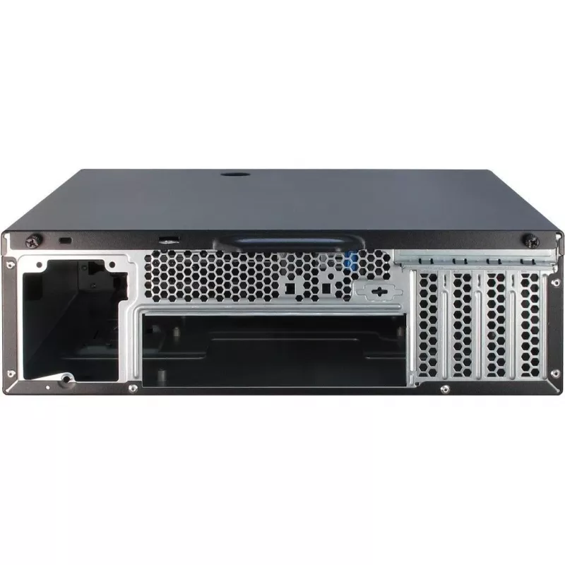 Inter-Tech IT-503 - SFF - Mini-ATX - ei virtalähdettä (TFX12V) - mattamusta - USB/audio (88881270)