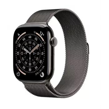 Apple Watch Series 11 GPS + Cellular 46mm Slate Titanium Case Slate Milanese Loop M/L