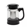 Resto Kitchenware 90512 teekannu yksittäinen teekannu 950 ml musta, läpinäkyvä