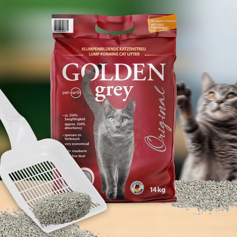 GOLDEN Grau Original - bentoniittikissanhiekka - 7 kg