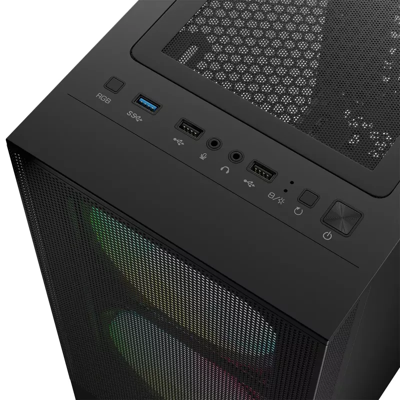 Logic ARYA ARGB MINIDI USB 3.0 kotelo musta