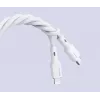 CB-SCL2 valkoinen silikonikaapeli Lightning-USB-C USB Power Delivery USB-PD