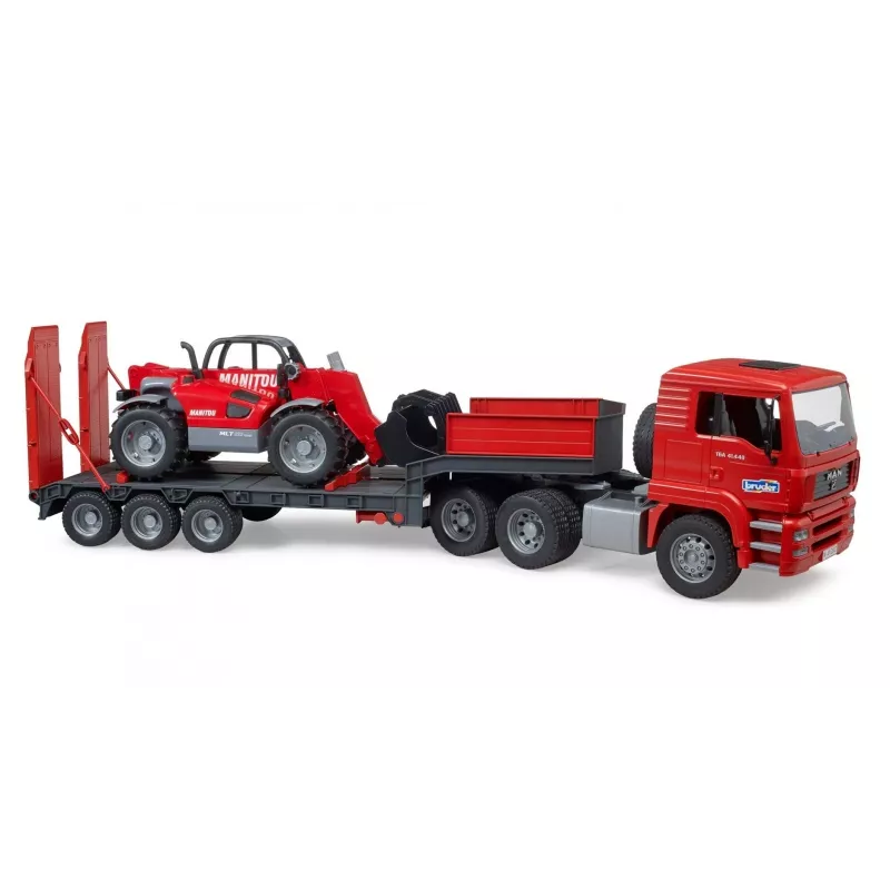 Ajoneuvosetti BRUDER MAN TGA kuorma-auto ja Manitou-kuormaaja