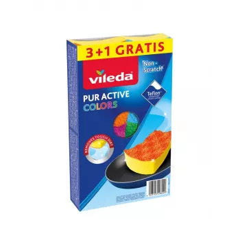 Sieni Vileda Pur Active Colors 4 kpl