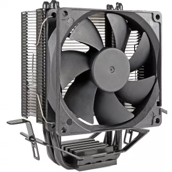 Ilmajäähdytin INTER-TECH 4P90 Bulk, 92 mm:n hydraulituuletin, 125 W TDP, yhteensopiva AM5/AM4/AM3 ja LGA 1700/1200/115x/775 kanssa