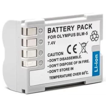 Uudelleenladattava akku extra digital PS-BLM5 7,2V 1200mAh kameroihin ja kannettaviin laitteisiin