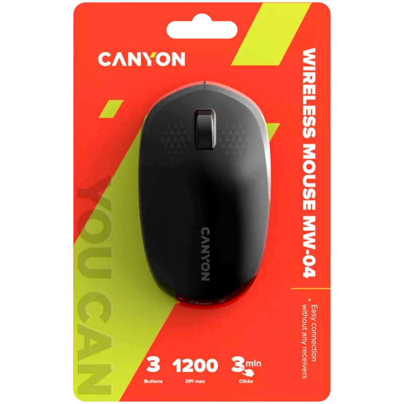 CANYON hiiri MW-04 3 painiketta BT langaton musta