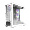 Tietokonekotelo Darkflash DS900 (valkoinen) + 7 ARGB-tuuletinta