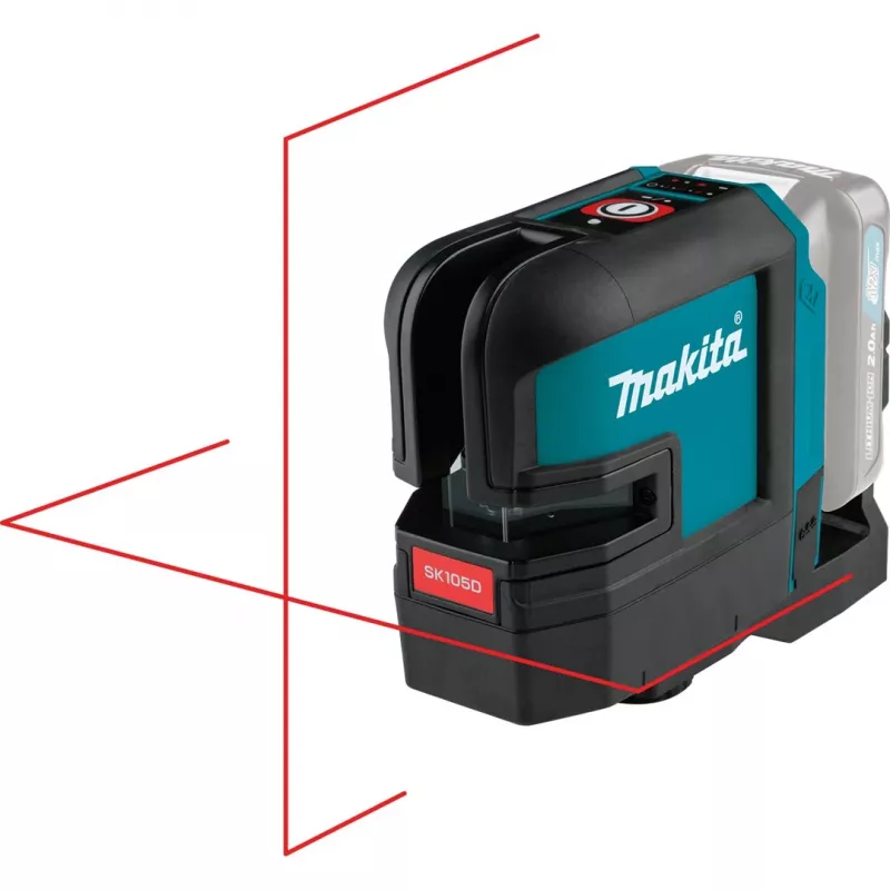 Makita SK105DZ akkukäyttöinen ristiviivalaser, 12 V max, ilman akkua