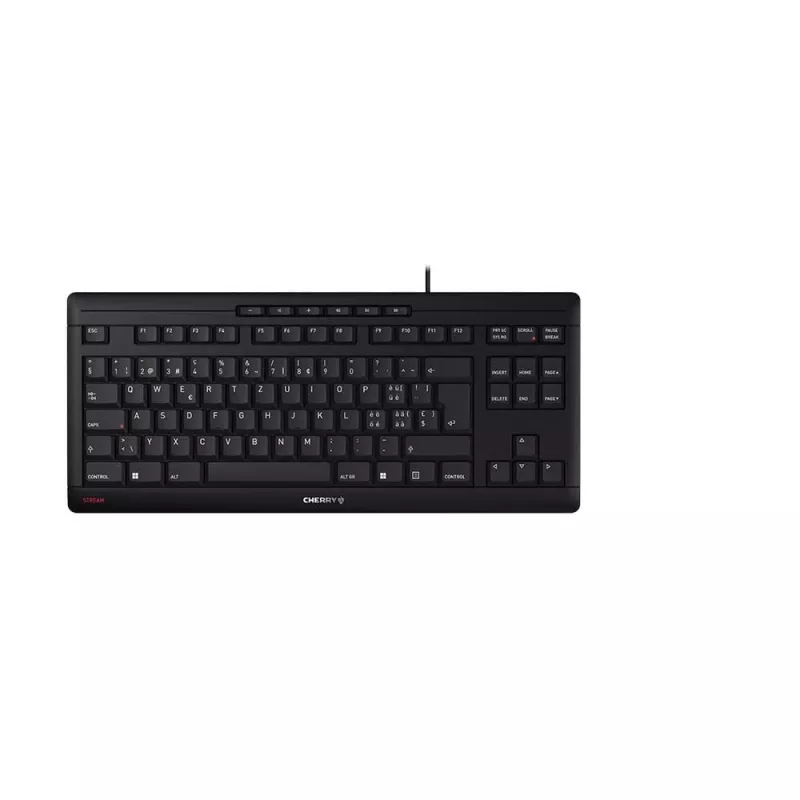 CHERRY STREAM TKL näppäimistö Universal USB QWERTZ sveitsi musta