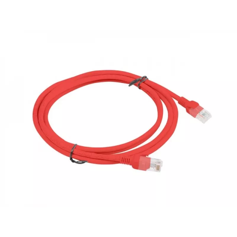 PATCHCORD Cat.6 UTP 2M punainen FLUKE PASSED LANBERG 10-PACK