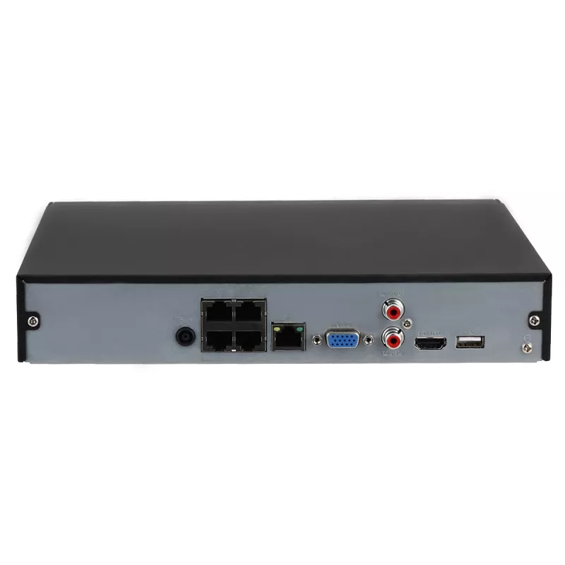Dahua Technology WizSense NVR4104HS-P-EI verkkotallennin 1U musta