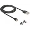 USB-kaapeli DeLOCK 85723 USB 2.0 1,1 m USB A USB C/Micro-USB B musta