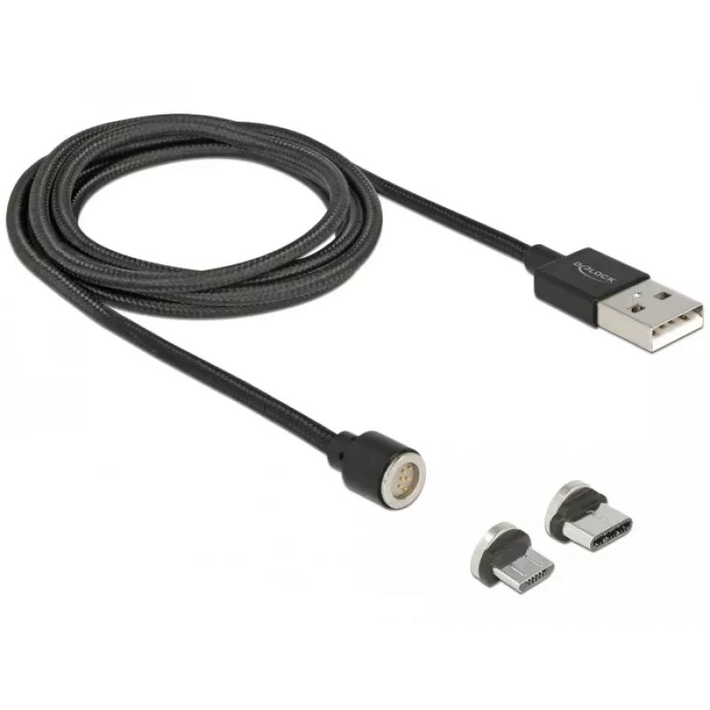 USB-kaapeli DeLOCK 85723 USB 2.0 1,1 m USB A USB C/Micro-USB B musta