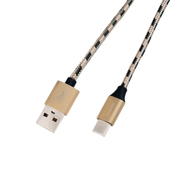 Synkronointi- ja latauskaapeli USB 2.0 AM - USB-C uros