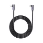 USB-C-kaapeli Unitek C14147ABK01 90°–90° PD 100W 0,5 m, kulmaliitin–kulmaliitin, musta