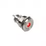 Painike DimasTech PD211 22 mm Silverline Dot RGB — vandaalinkestävä paneelipainike