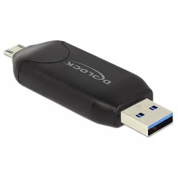 Kortinlukija DeLOCK 91734 USB/Micro-USB musta