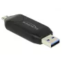 Kortinlukija DeLOCK 91734 USB/Micro-USB musta