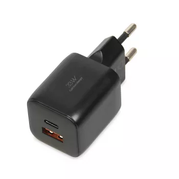 Ulkoinen virtalähde IBOX ILUC42B 12 V 2 A, 33 W, USB-A + USB-C PD3.0, QuickCharge 3.0, yleismalli