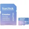 SanDisk Creator MicroSD-muistikortti 512 GB, suuret siirtonopeudet jopa 190 MB/s