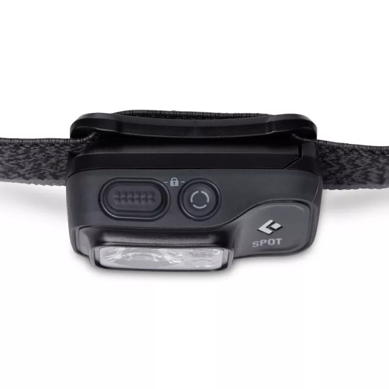 Otsalamppu Black Diamond Spot 400 – 400 lm, LED, IPX8 vedenpitävä, AAA, valaisuetäisyys 12–100 m, musta
