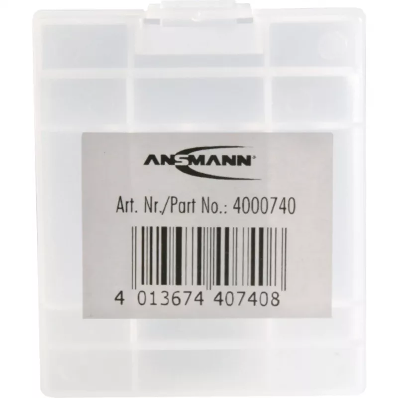 ANSMANN 4000740 paristokotelo BATTERY BOX 4, enintään 4 AA- tai AAA-kennolle