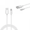 Savio Cl-193 USB-kaapeli USB 2.0 2 m USB A USB C/Lightning valkoinen