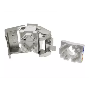 Keystone-moduuli Alantec MB005-1 litteä ruostumaton teräs RJ-45, liitäntä, Cat6a, AWG 22/24